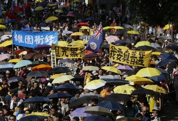 七一香港大游行： “建设民主香港，重夺我城未来”